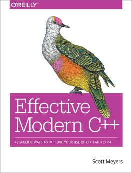 OReilly Media. Effective modern C++: [42 specific ways to improve your use of C++11 and C++14]