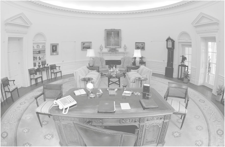 The Oval Office unoccupied during Ronald Reagans recovery following the - photo 7