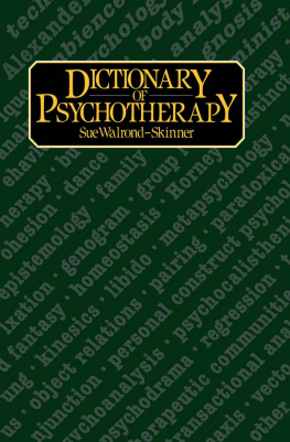 Walrond-Skinner - A dictionary of psychotherapy