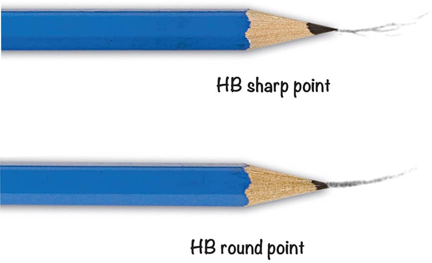 HB An HB with a sharp point produces crisp lines and offers good control A - photo 8