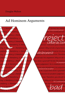 Walton - Ad Hominem Arguments