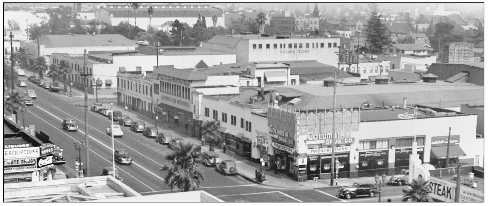 SUNSET BOULEVARD AND GOWER STREET 1940 Taken from the roof of Columbia - photo 4