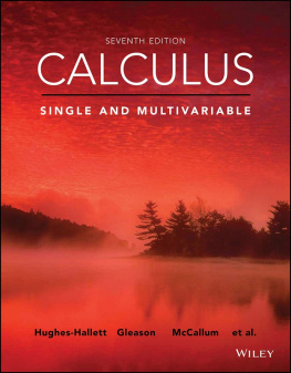 Deborah Hughes-Hallett - Calculus: Single and Multivariable, Enhanced eText