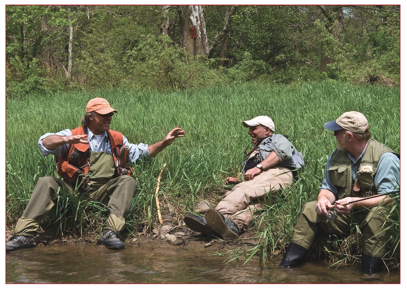 Along the banks of a river you can sometimes find friendly anglers willing to - photo 2