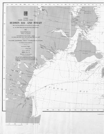 Hudson Bay and Strait Showing the Path Followed and the Ice Encountered by the - photo 7