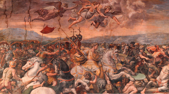 This fresco shows the Battle of the Milvian Bridge in 312 which secured the - photo 5