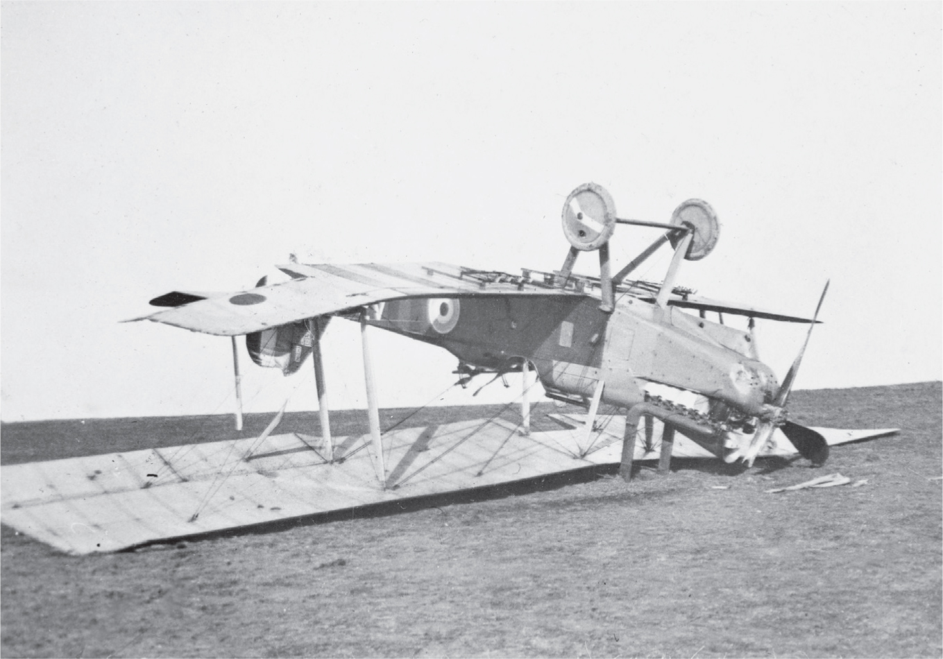 Crashed RFC aeroplane 1917 Observer with camera 16th Wing Photographic - photo 5