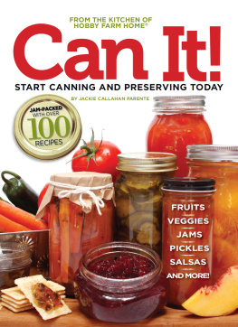 Parente - Can it! Start Canning and Preserving at Home Today