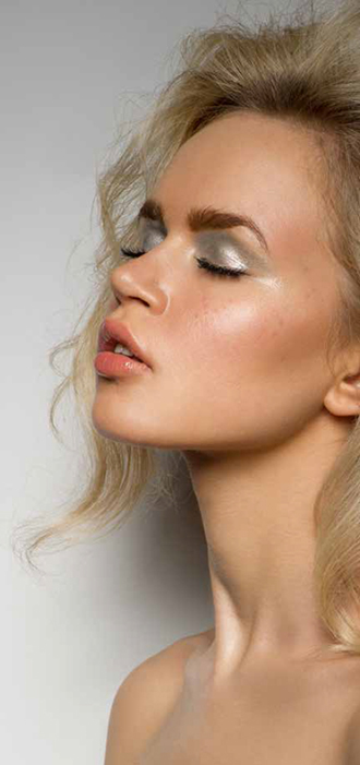 A metallic eye look by makeup artist Abbi-Rose Crook for a cover shoot for - photo 7