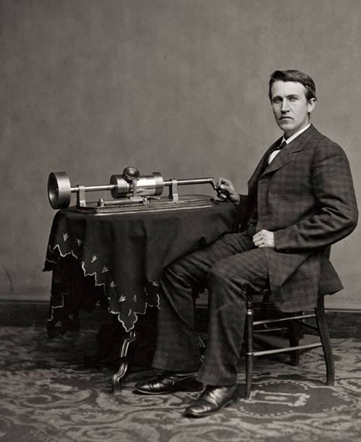 Thomas Edison with a phonograph c 1877 Edison claimed he was the one singing - photo 11