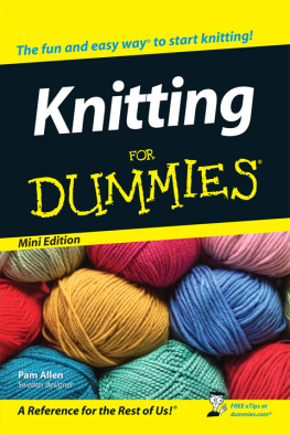 Pam Allen - Knitting For Dummies