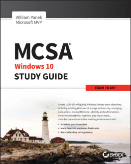 Panek - MCSA Windows 10 study guide exam 70-697