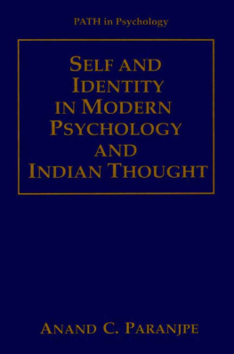 Paranjpe - Self and Identity in Modern Psychology and Indian Thought