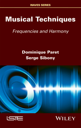 Paret Dominique Musical Techniques Frequencies and Harmonics