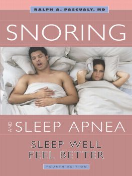 Pascualy - Snoring and sleep apnea: sleep well, feel better