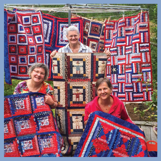 The Twisted Scissor Sisters Log Cabin Quilters 2015 Patriotic Sew-a-Thon Photo - photo 6