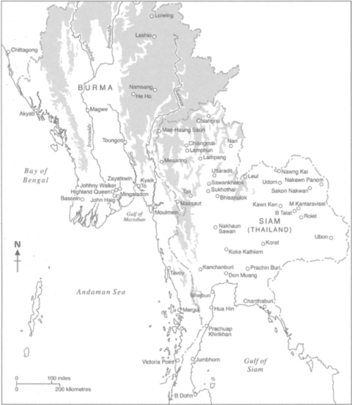 The Japanese Invasion of Burma Key The three fronts along which battle - photo 4