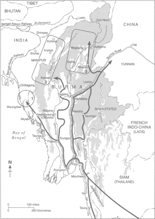 Key The three fronts along which battle lines stabilized 1 The Arakan - photo 5