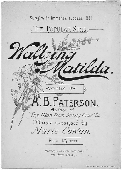 This popular version of Waltzing Matilda arranged by Marie Cowan in 1903 was - photo 2
