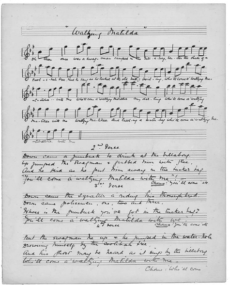 One of Christina Macphersons original handwritten manuscripts of Waltzing - photo 5