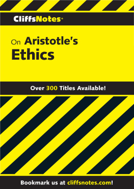 Patterson Charles H. - CliffsNotes on Aristotles Ethics