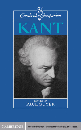 Paul Guyer - The Cambridge Companion to Kant