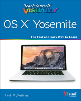 Paul McFedries Teach Yourself VISUALLY OS X Yosemite