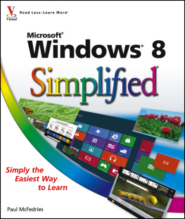 Paul McFedries Windows 8 Simplified