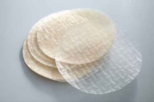 Edible rice paper is available in squares and circles The thin dried sheets - photo 11