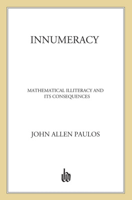 Paulos - Innumeracy: mathematical illiteracy and its consequences