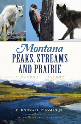 Peacock Andrea Montana peaks, streams and prairie: a natural history