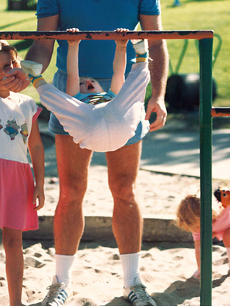 Proudly showing off my monkey bar skills at the age of one Mum says this was - photo 4