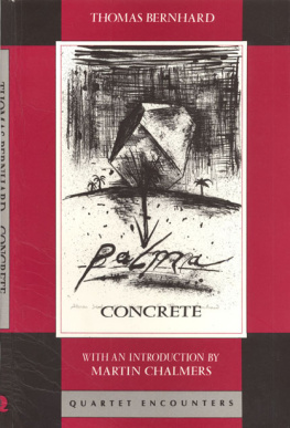 Thomas Bernhard - Concrete (Vintage International)