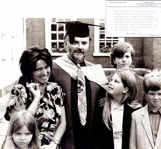 John at UEA after receiving his first honorary degree with LR Florence - photo 8