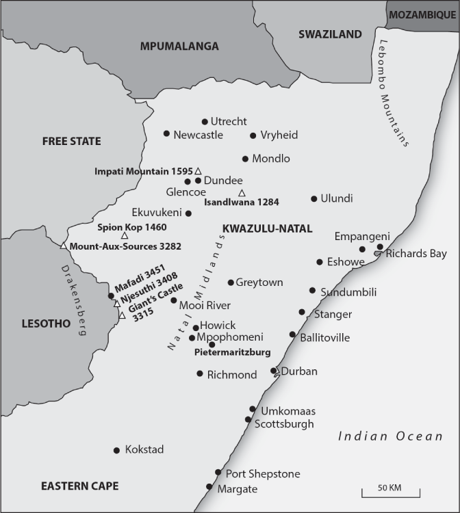 Relief map of Kwazulu-Natal copyright wwwfreeworldmapsnet The aim of this - photo 6