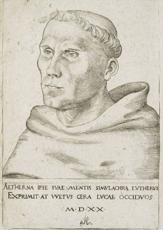 Martin Luther Bust in Three-Quarter View 1520 Engraving on laid paper - photo 23