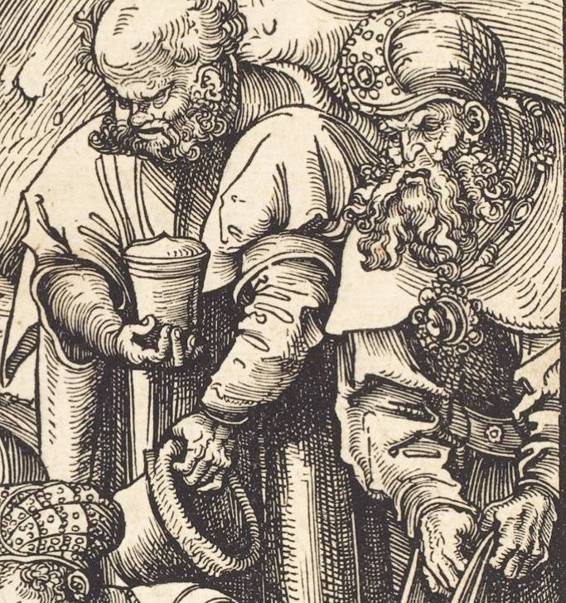 Detail Detail Pilate Washing His Hands Before 1509 Woodcut - photo 29