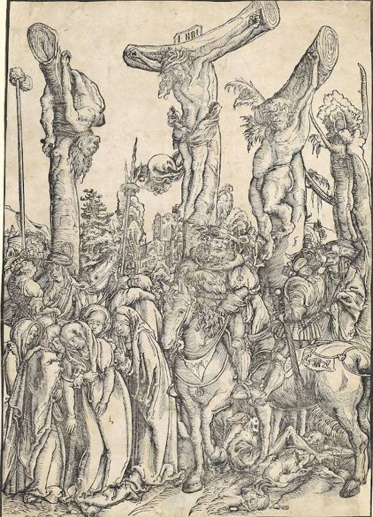 The Crucifixion 1502 Woodcut Detail Detail Detail - photo 4