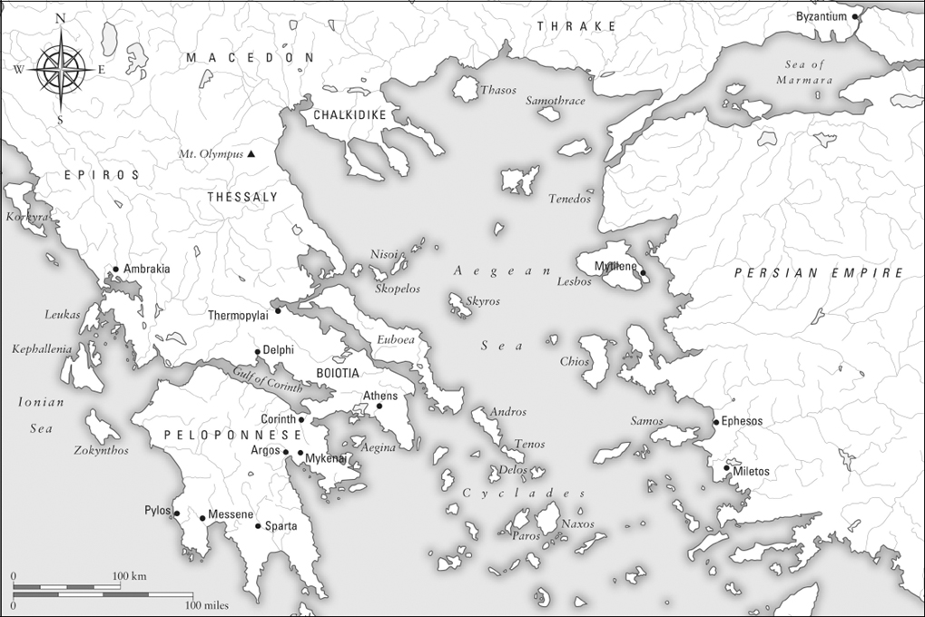 The Greek World The Peloponnese Lakonia Sparta City Plan - photo 2