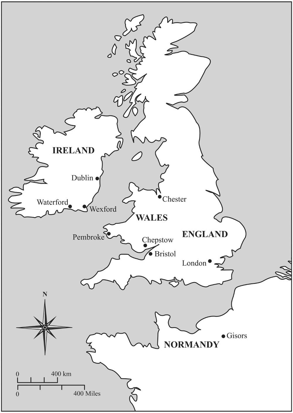 Ireland Wales England and Normandy M ay 1169 Dispersed groups of - photo 7