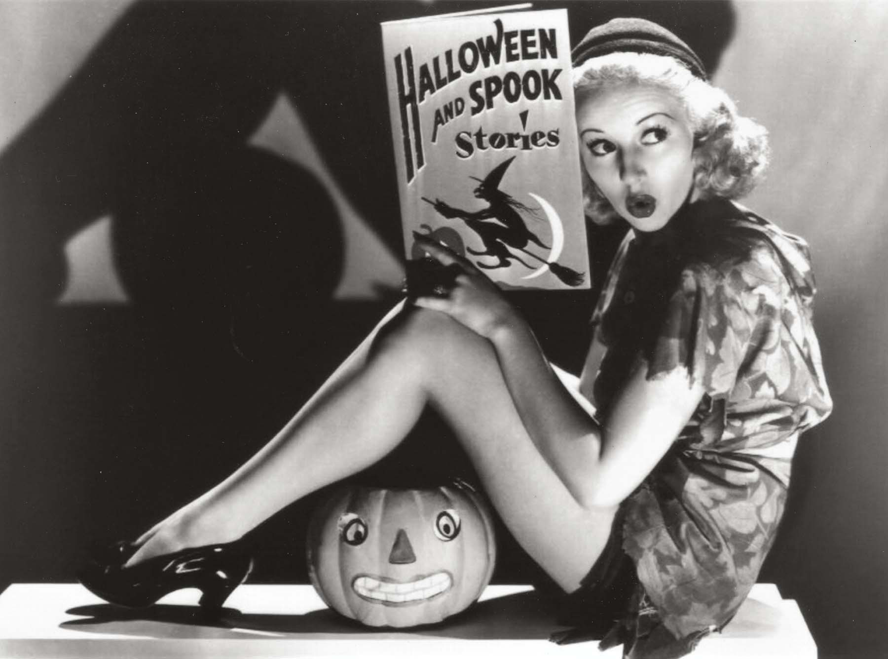 Ann Miller in an undated seasonal pinup B oth Hollywood and Halloween - photo 6