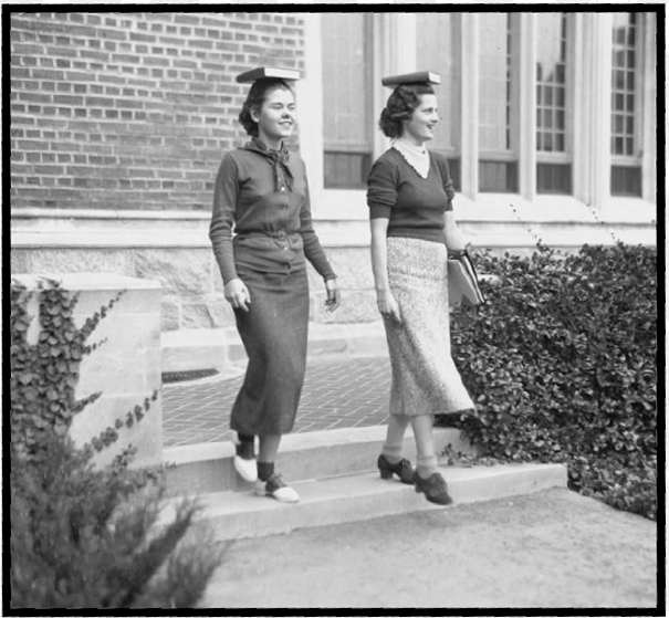 A pair of Wellesley students practice poise and posture on the way to hygiene - photo 3