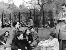 Students from the Hofmann School in Washington Square Park 1948-49 Seated in - photo 5