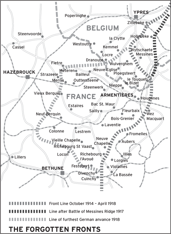 Map 3 The towns and villages of French Flanders and the positioning of the - photo 5