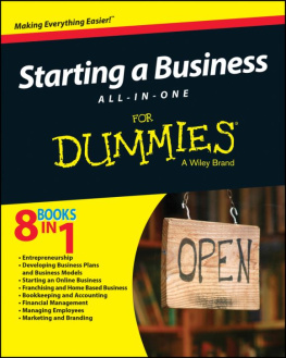 Peter Economy Paul Starting a Business All-In-One For Dummies