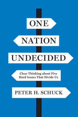 Peter H. Schuck - One Nation Undecided