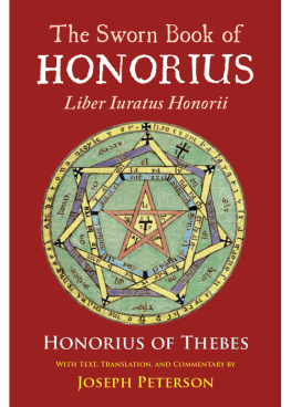 Peterson Joseph - The Sworn Book of Honorius: Liber Iuratus Honorii