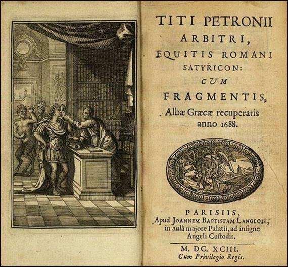 A 1688 edition of Petronius work A 1694 frontispiece illustration for - photo 8