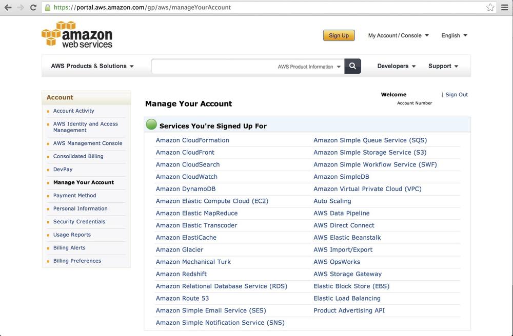 Figure 2 AWS services available after signup Code Samples in This Book - photo 2