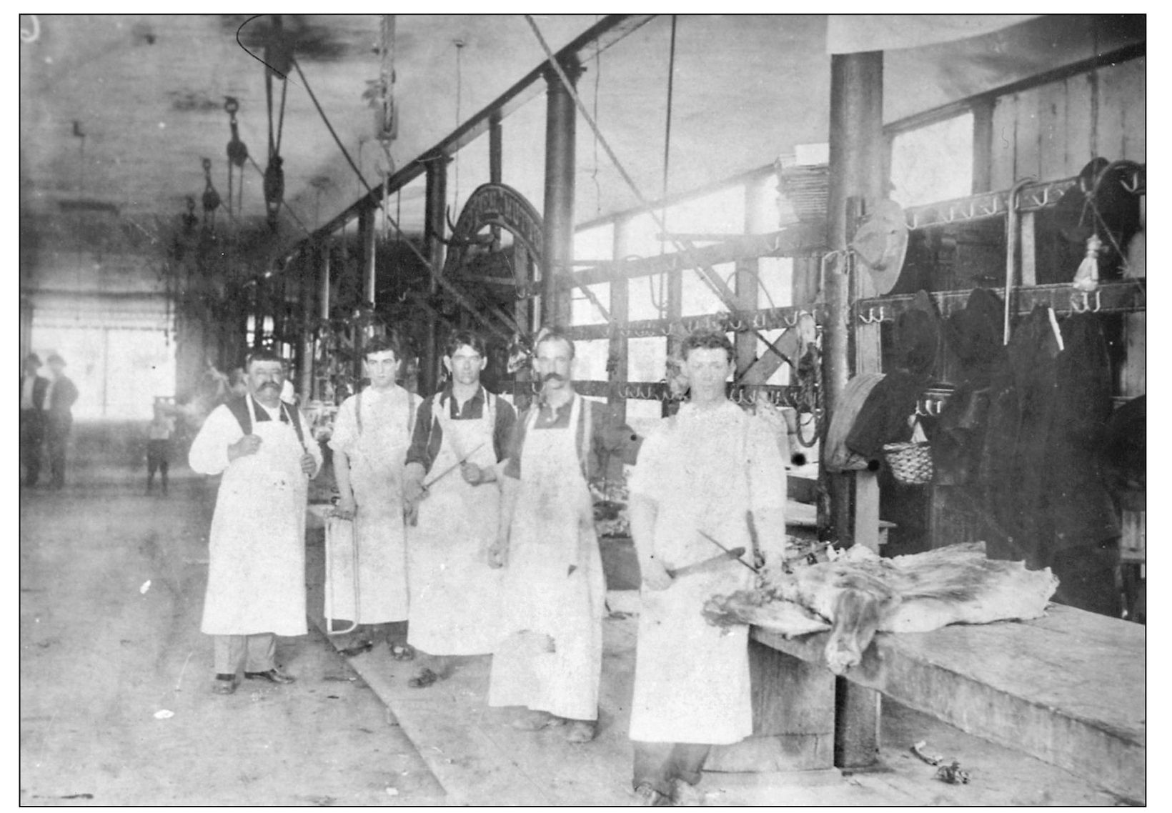 In 1859 these five unidentified butchers pictured above pose with the tools - photo 8